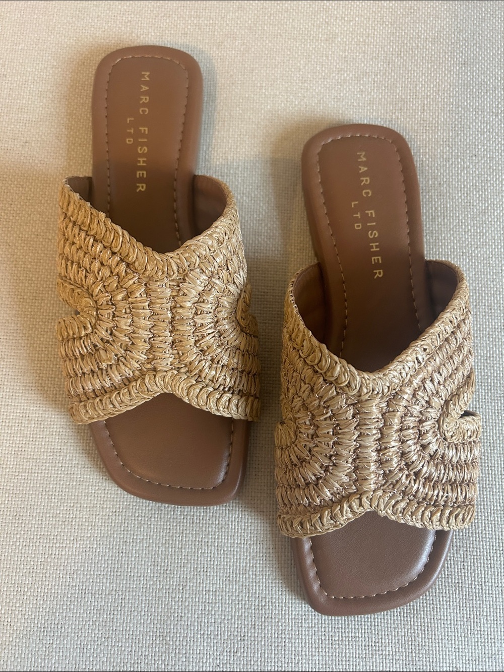 Marc Fisher Raffia Sandals • size 7